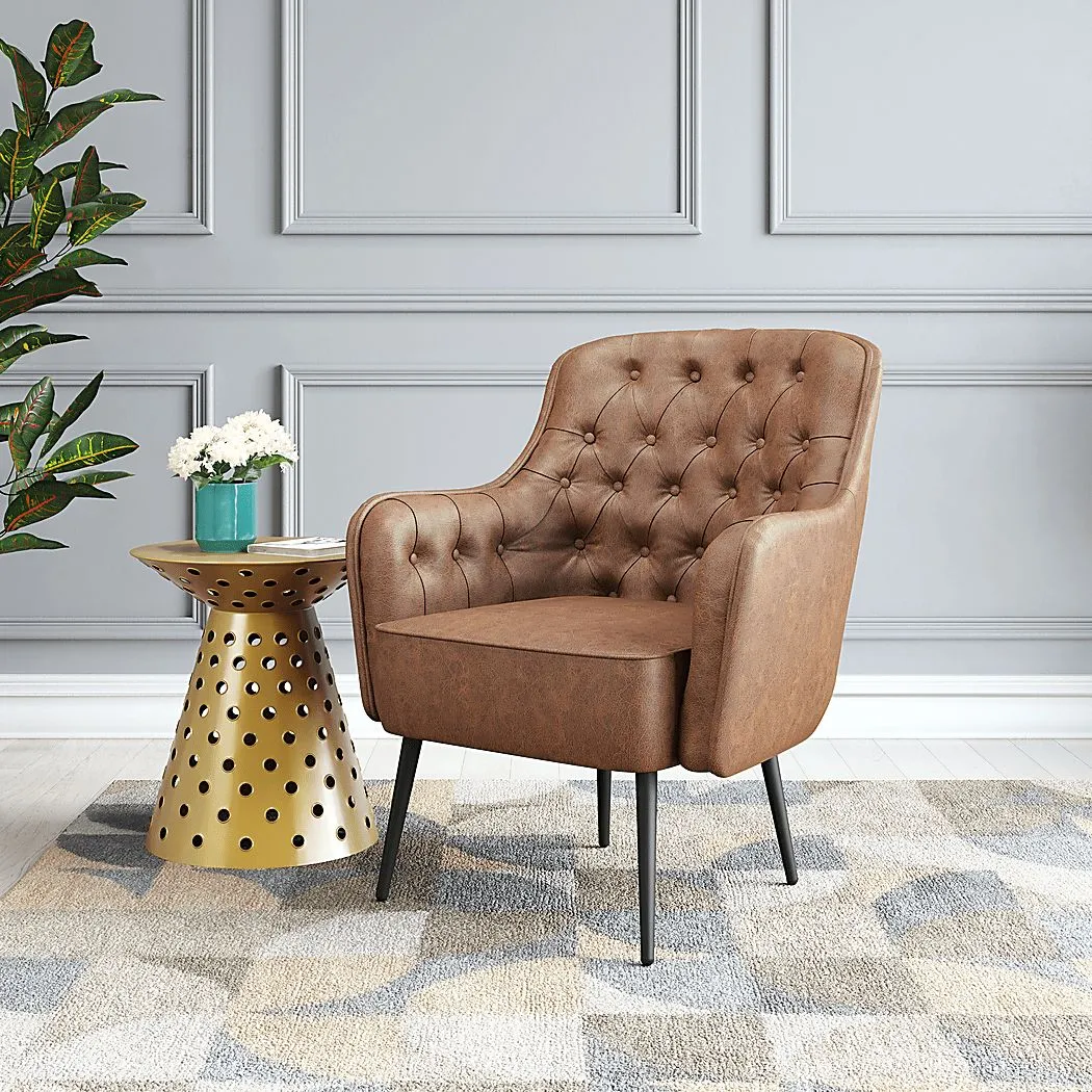 Habiet Brown Accent Chair