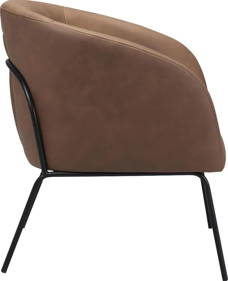 Hesterburg Brown Accent Chair