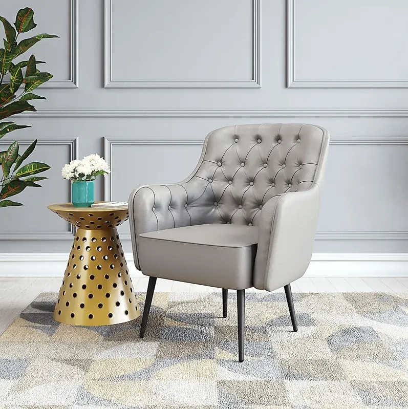 Glazanof Gray Accent Chair