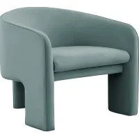 Carmain Sea Blue Accent Chair