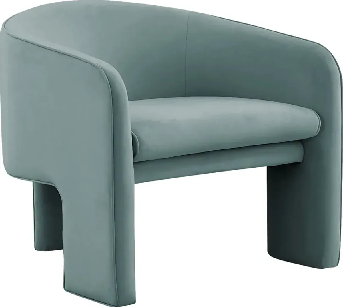 Carmain Sea Blue Accent Chair