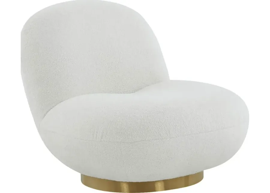 Bankshill White Accent Chair