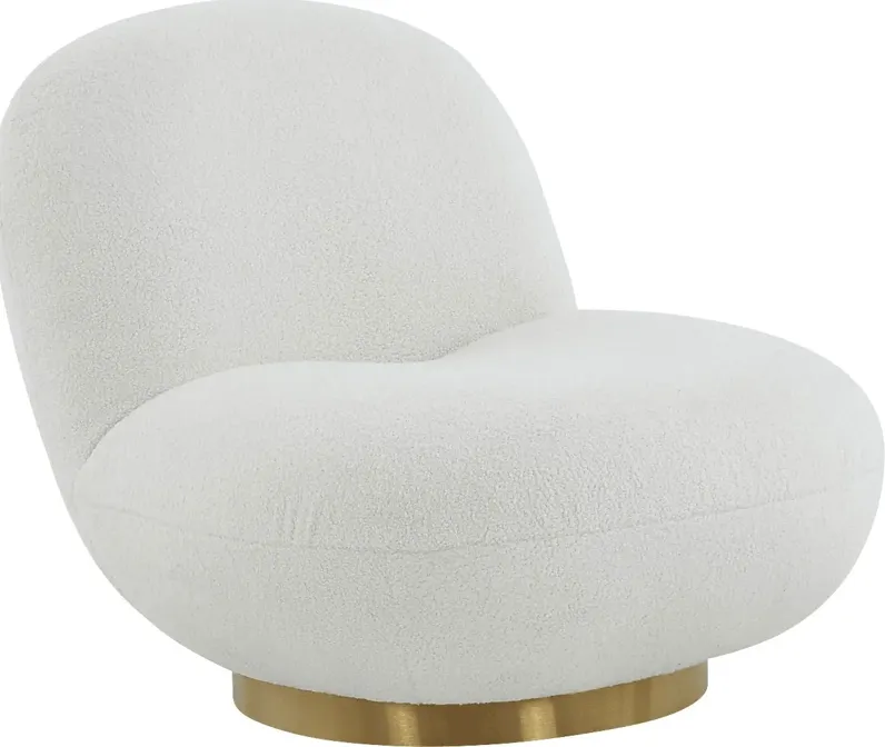 Bankshill White Accent Chair