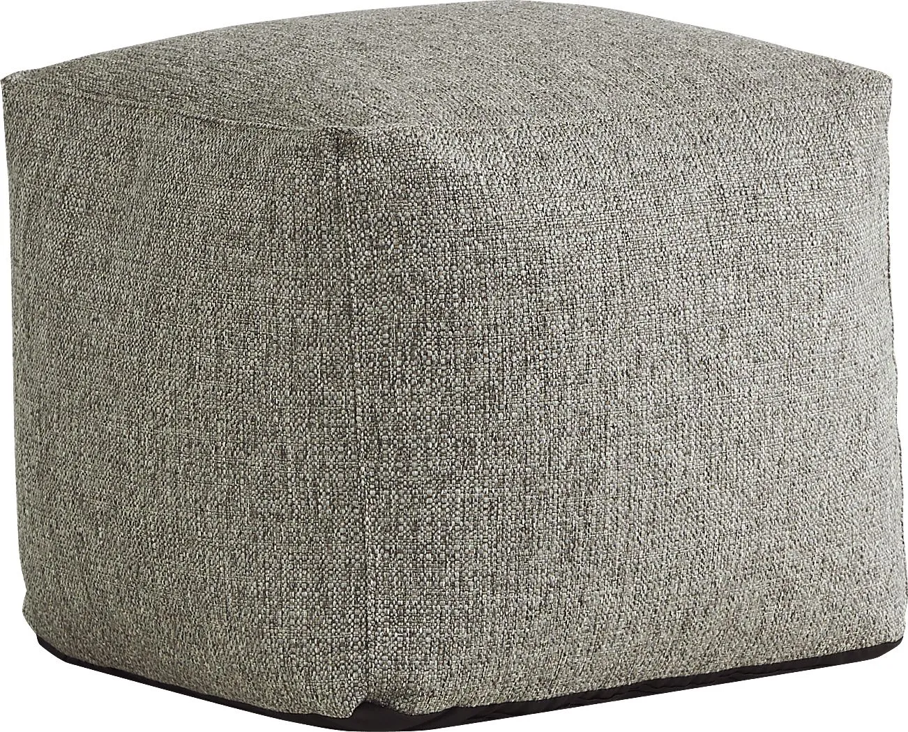 Hanover Gray Textured Accent Pouf