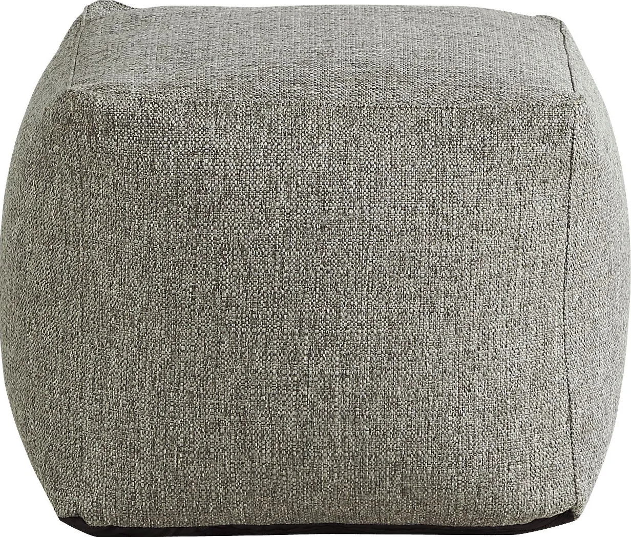 Hanover Gray Textured Accent Pouf