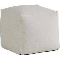 Cindy Crawford Home Hanover Off-White Textured Accent Pouf