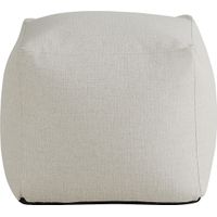 Cindy Crawford Home Hanover Off-White Textured Accent Pouf