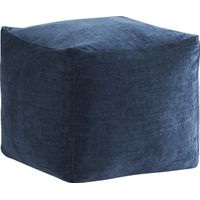 Cindy Crawford Home Hanover Indigo Chenille Accent Pouf