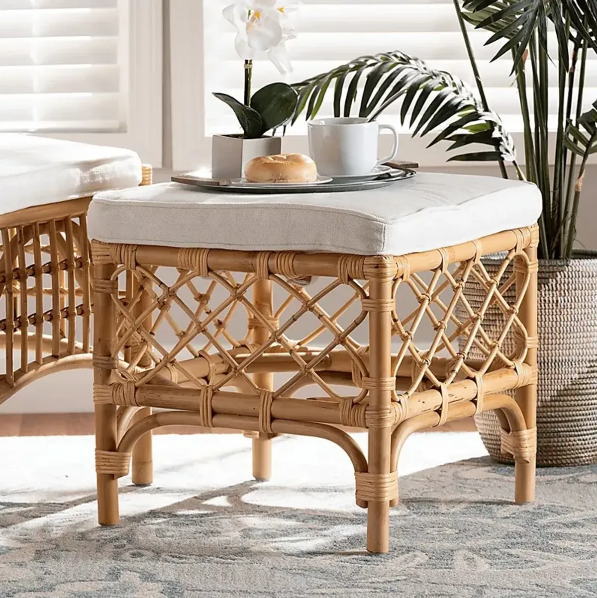 Enilan Natural Accent Ottoman