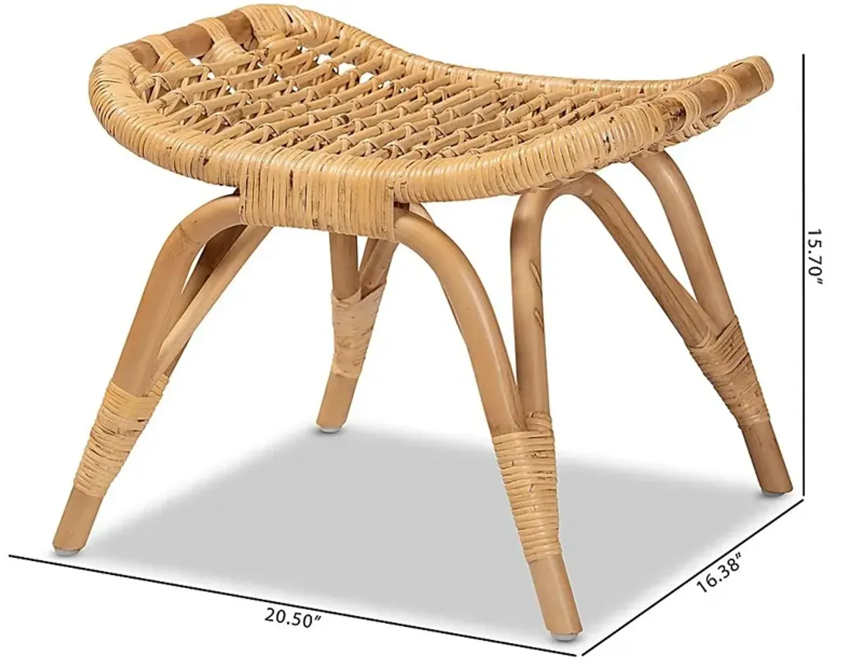 Lilyren Natural Ottoman