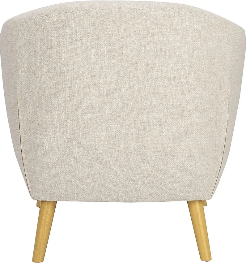 Westrivers Cream Chair and Ottoman Set