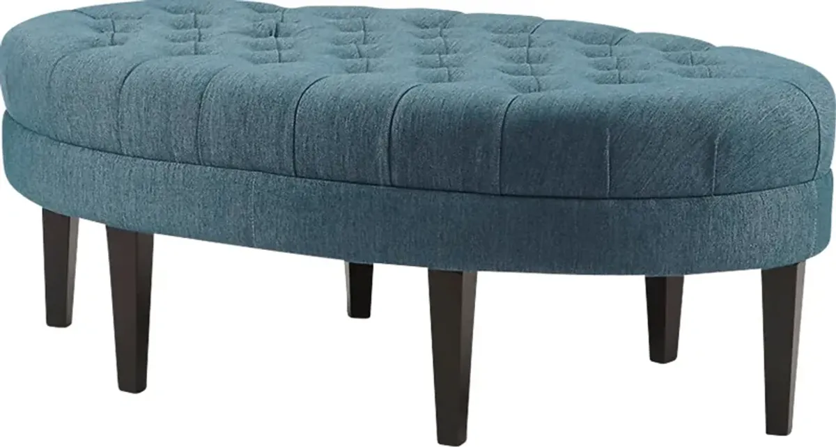 Thistlecroft Blue Ottoman