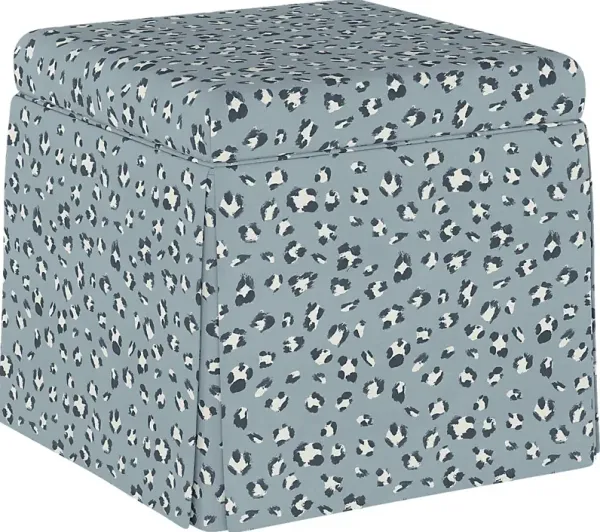 Charlick Blue Ottoman