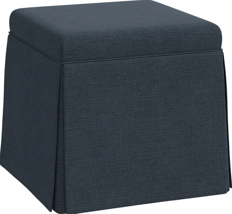 Charlick Blue Ottoman