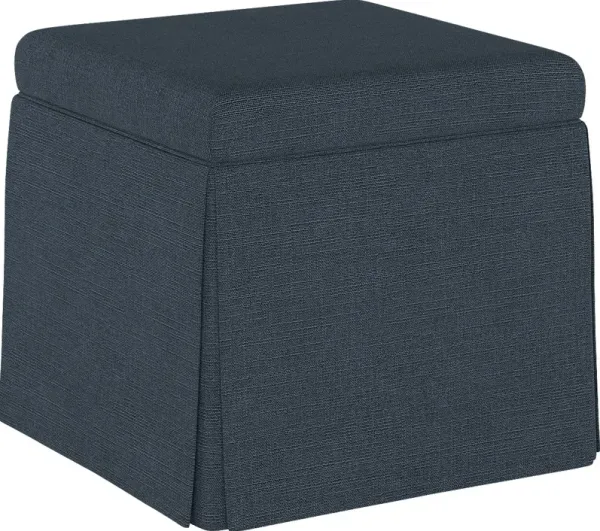 Charlick Blue Ottoman