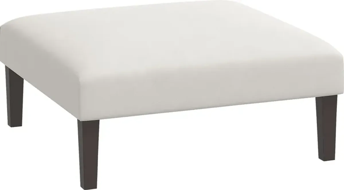 Chartiers Light Gray Ottoman