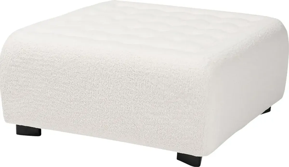 Delespine Ivory Ottoman