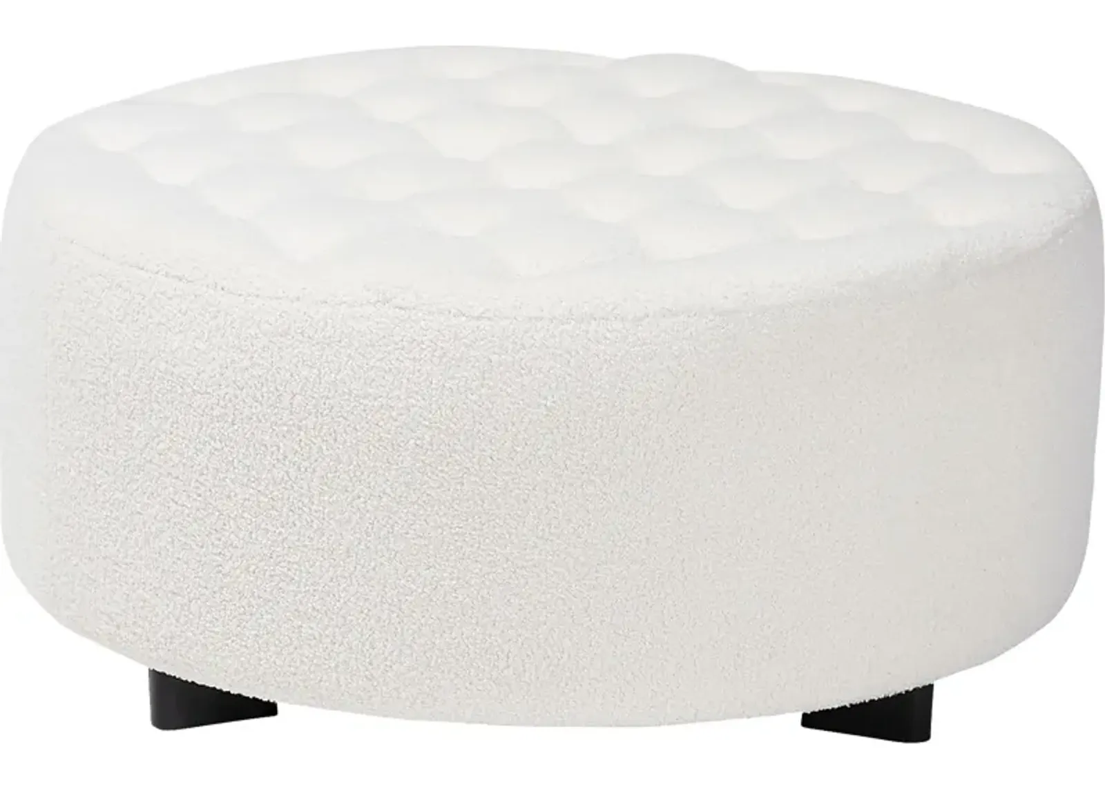 Genoply Ivory Ottoman