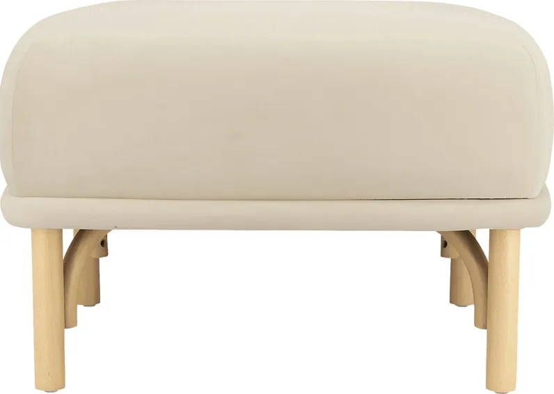 Bybee Cream Ottoman