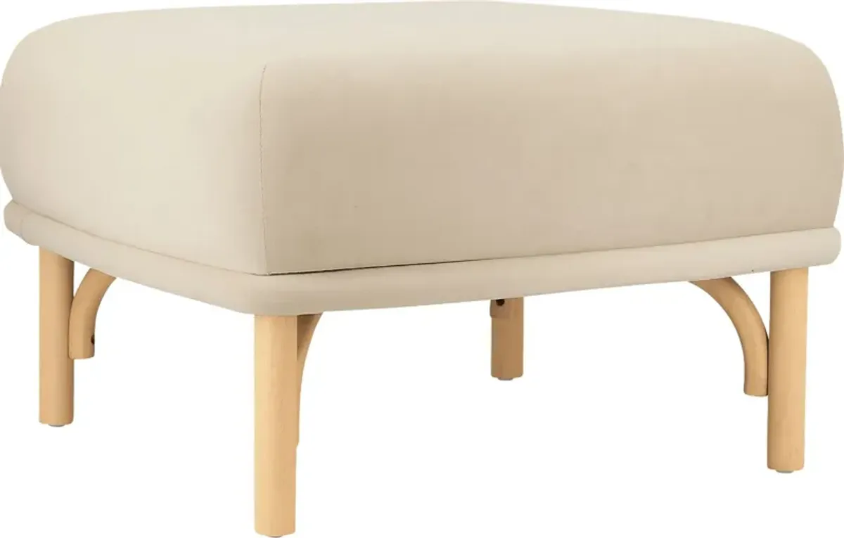 Bybee Cream Ottoman