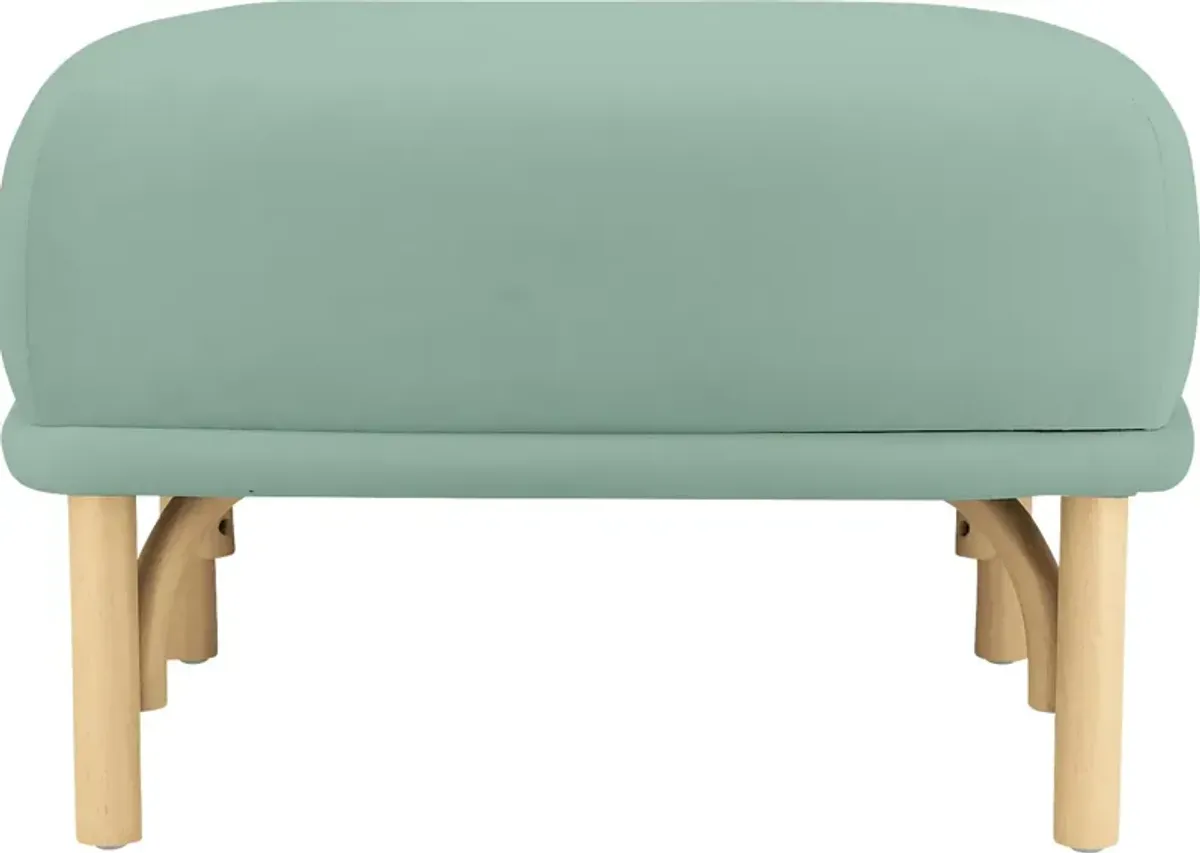 Bybee Blue Ottoman