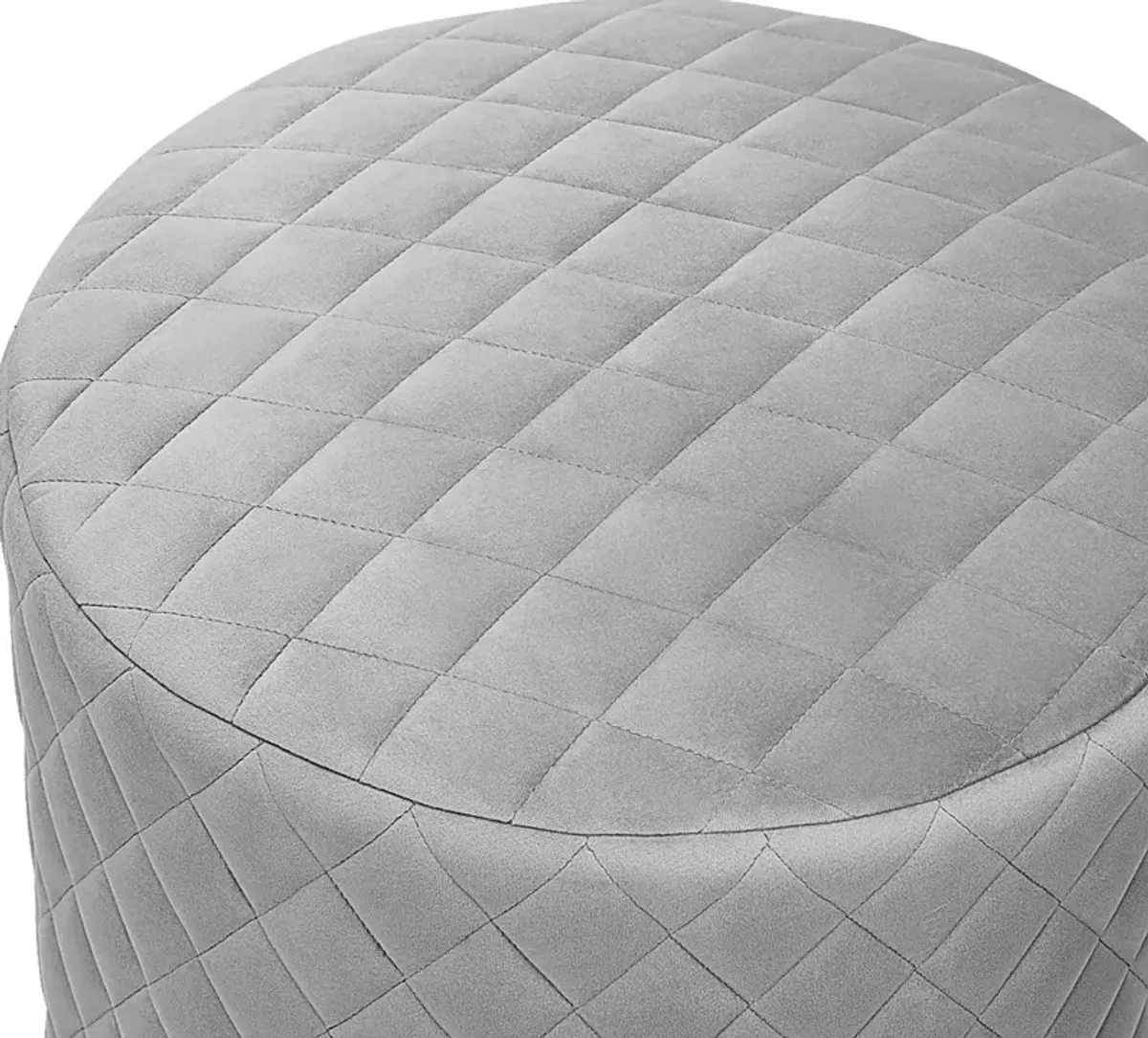 Aberas Gray Ottoman