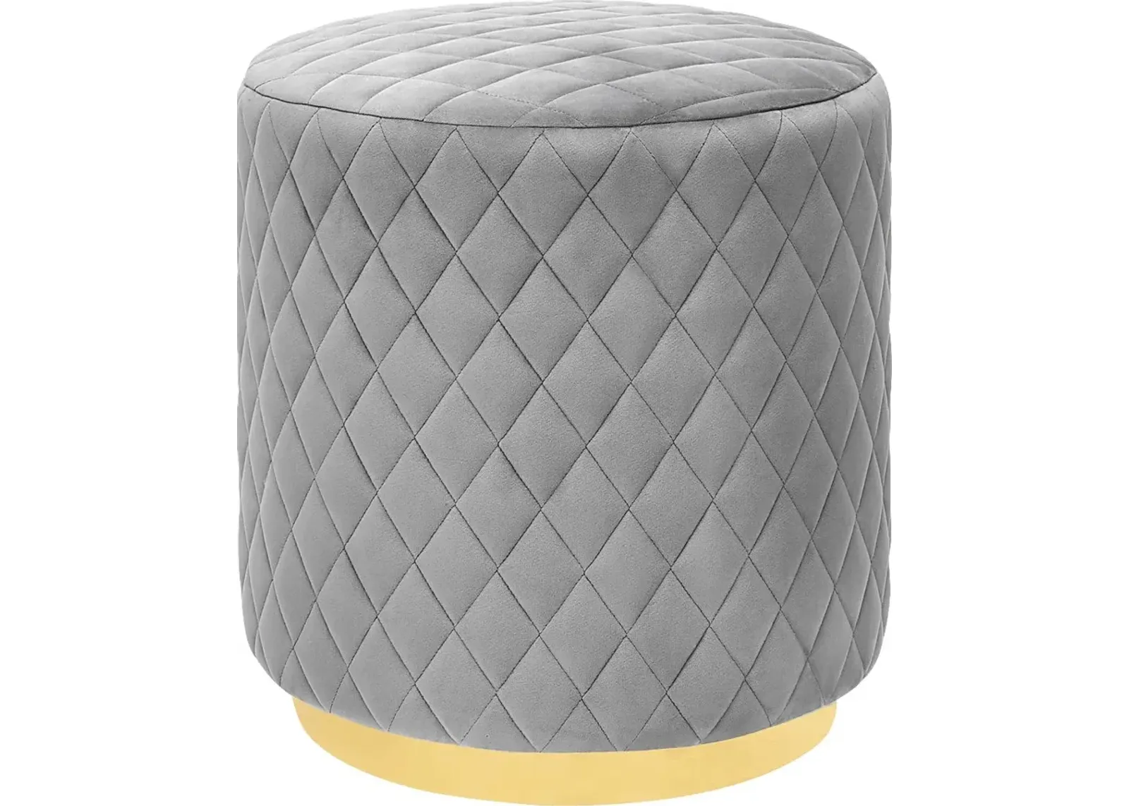 Aberas Gray Ottoman