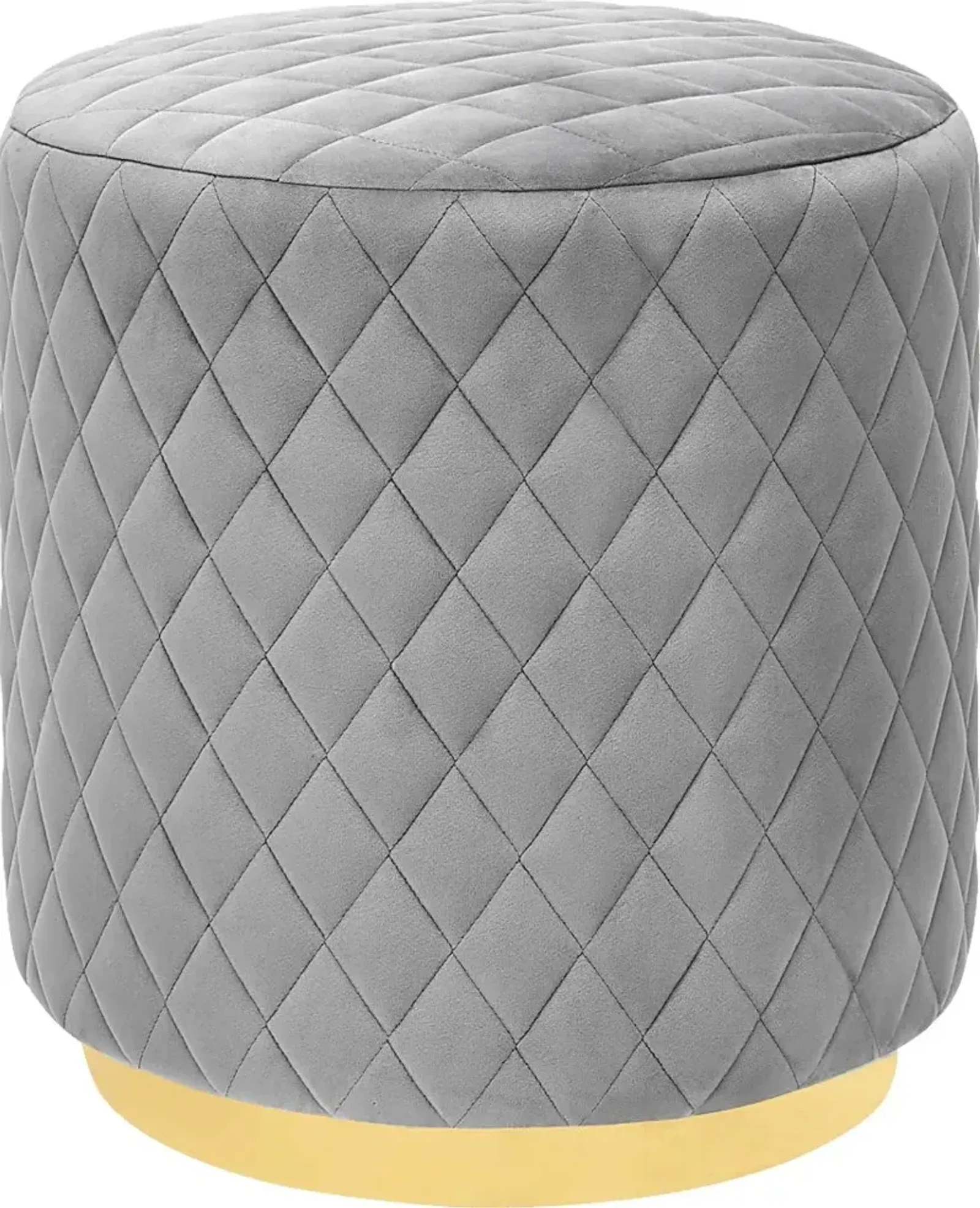 Aberas Gray Ottoman