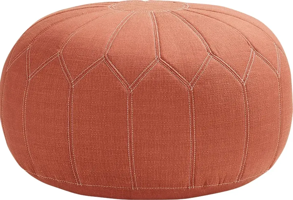 Thistlemont Orange Ottoman