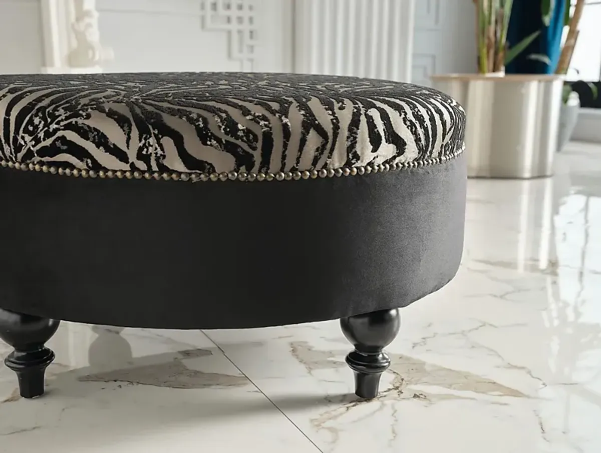 Tovito Black Accent Ottoman