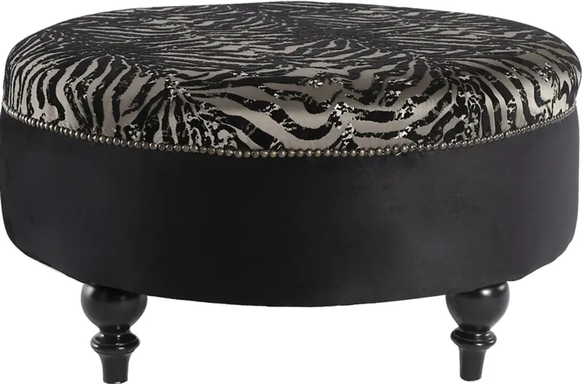 Tovito Black Accent Ottoman