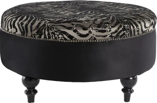 Tovito Black Accent Ottoman