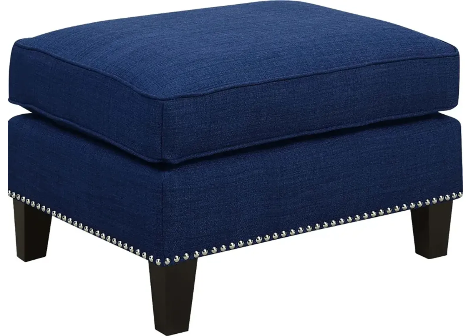 Bazemore Blue Ottoman