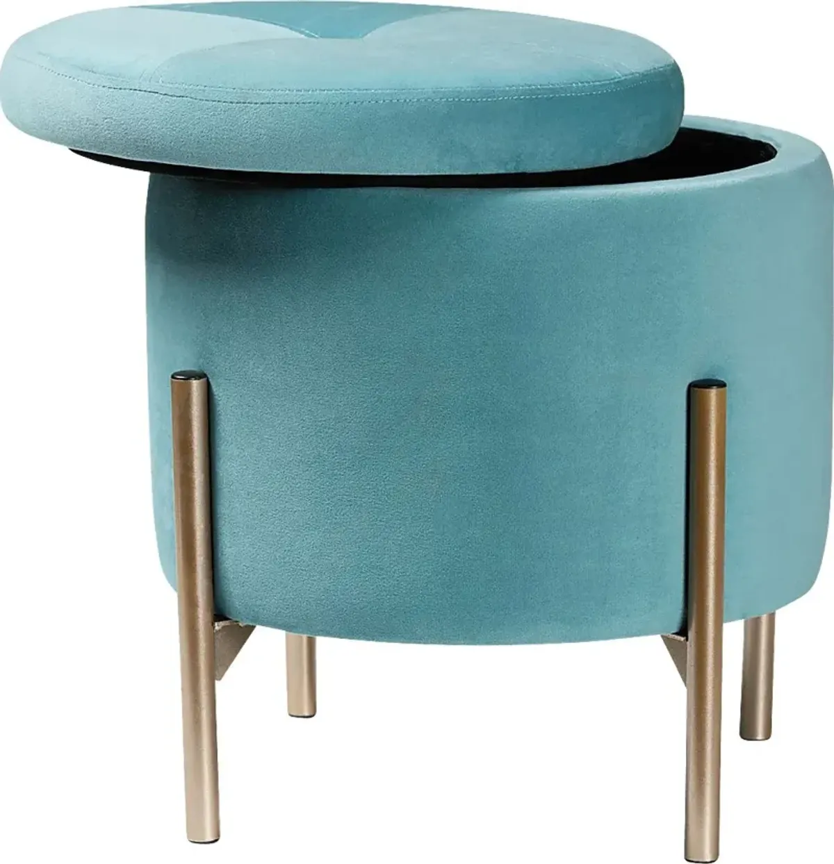 Causton Blue Ottoman