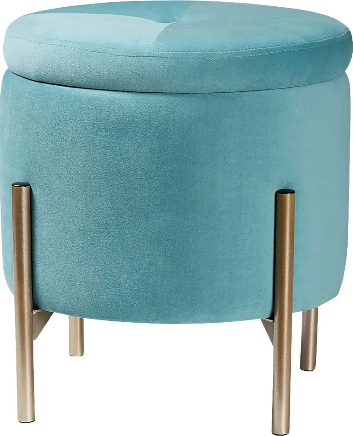 Causton Blue Ottoman