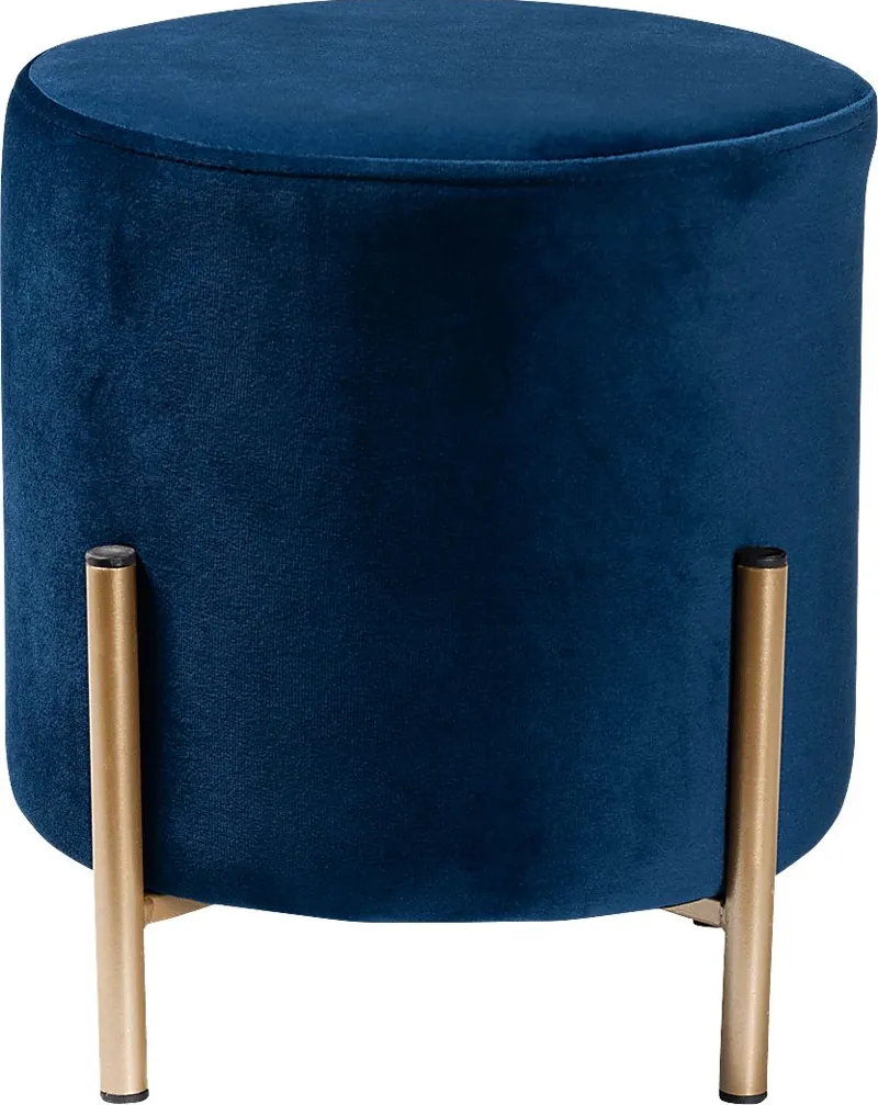 Wuerpel Navy Ottoman