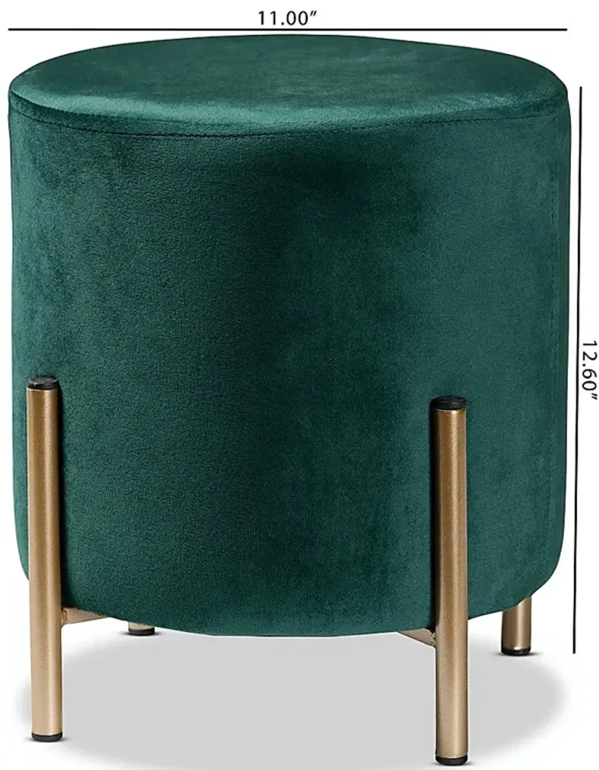 Wuerpel Green Ottoman