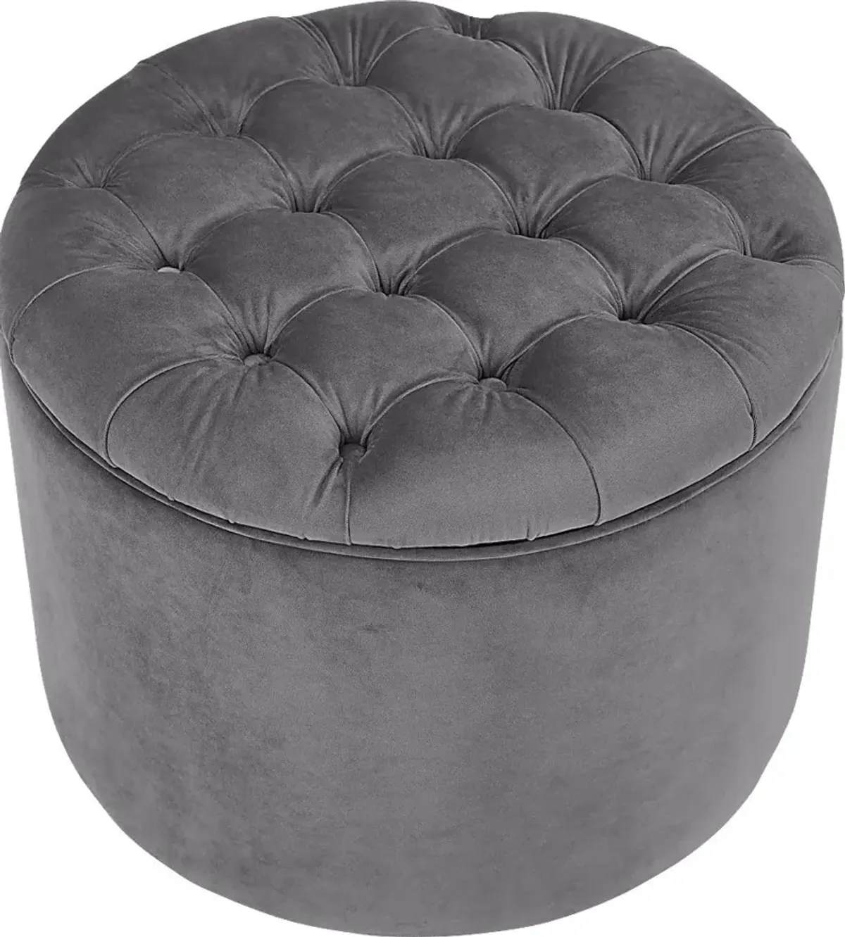 Candellar Gray Storage Ottoman