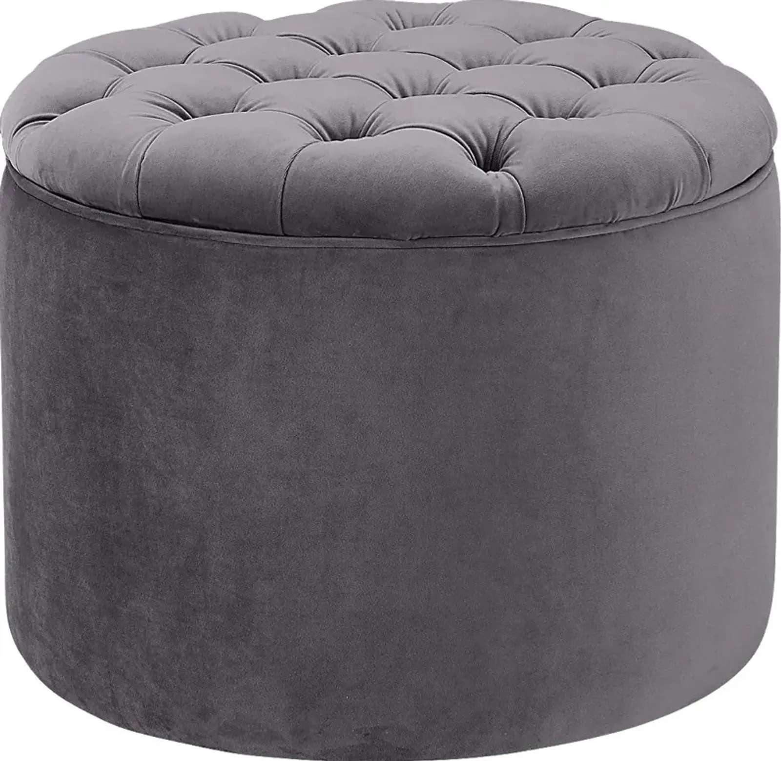 Candellar Gray Storage Ottoman