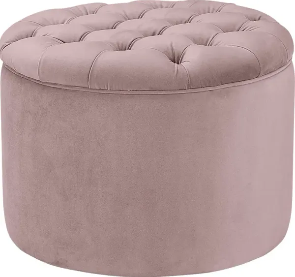 Candellar Mauve Storage Ottoman