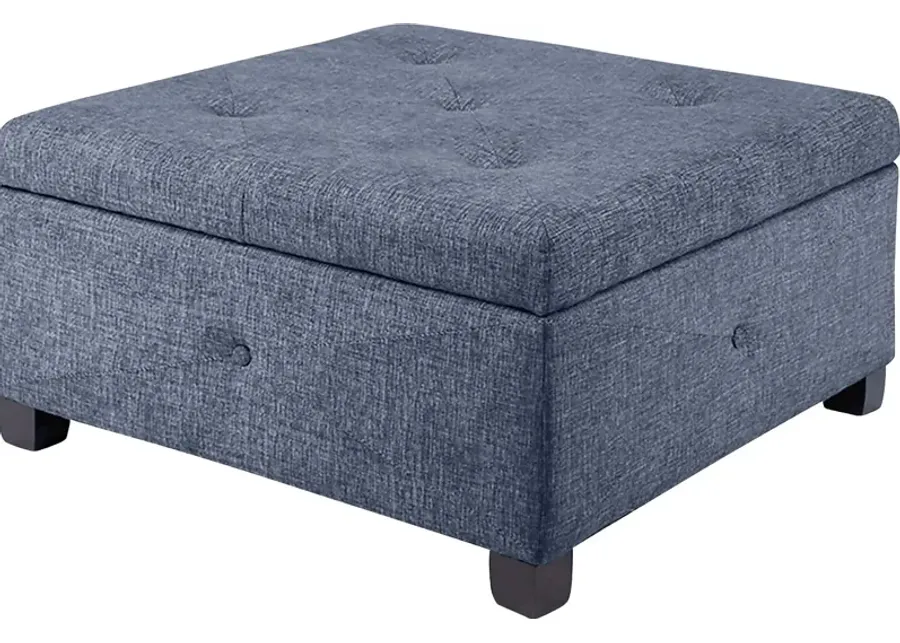 Balkin Blue Ottoman