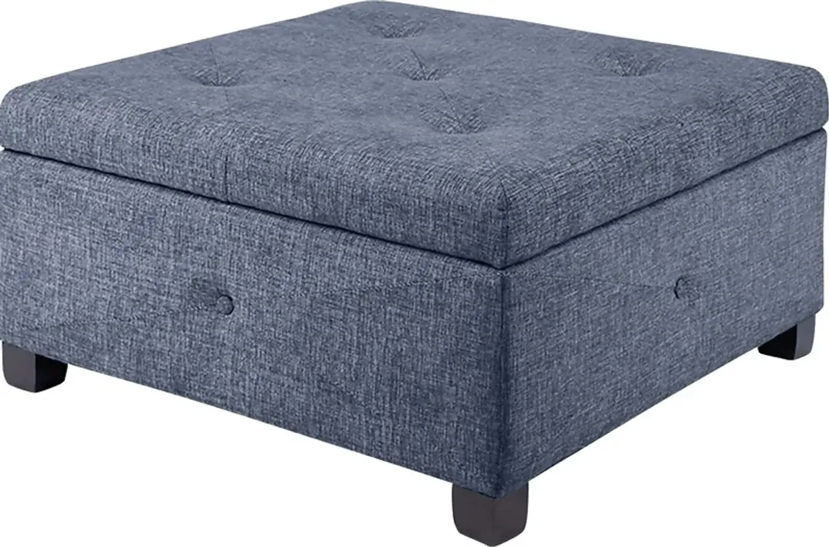 Balkin Blue Ottoman