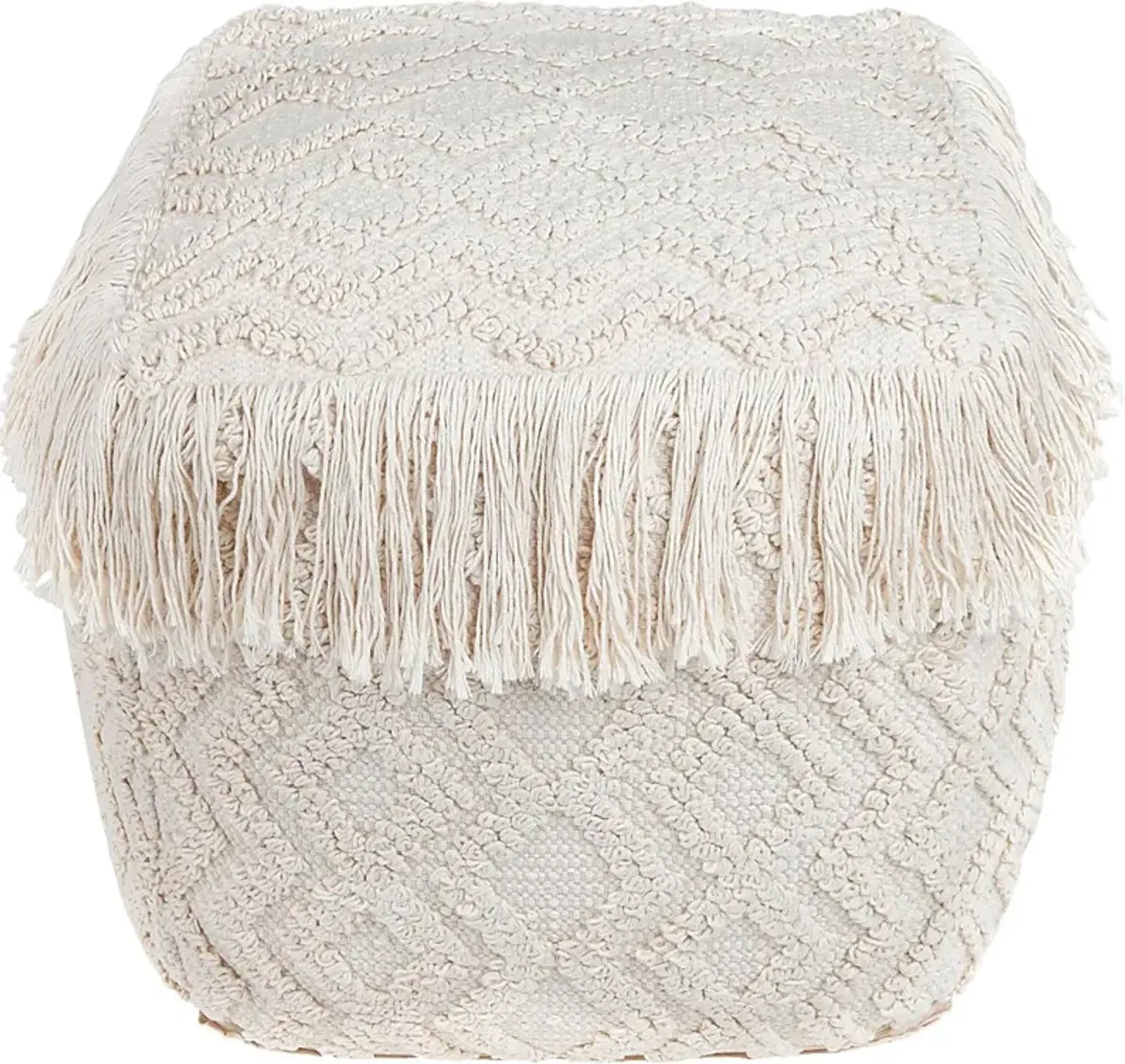 Dinca Cream Pouf