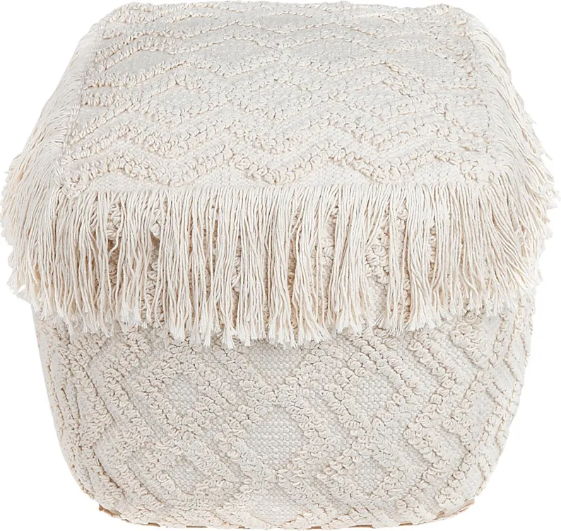 Dinca Cream Pouf