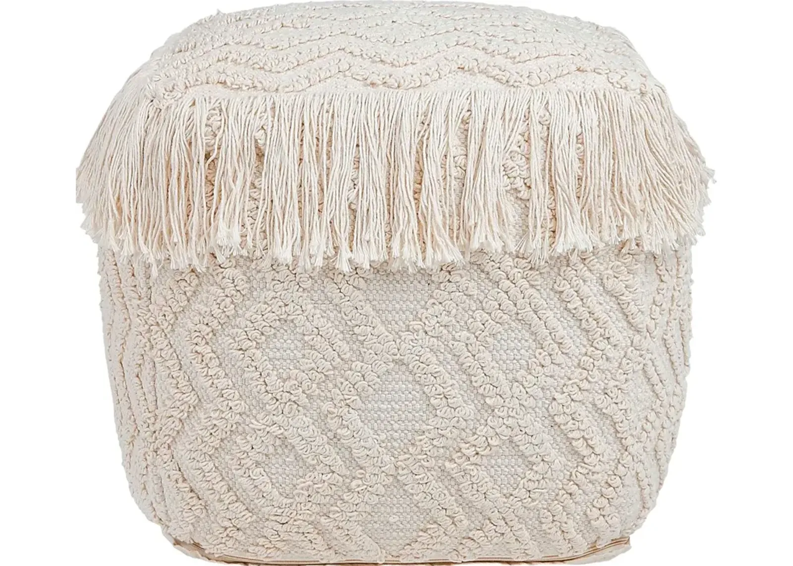 Dinca Cream Pouf