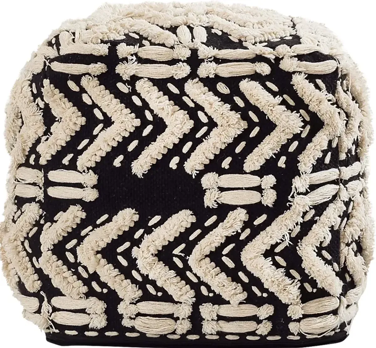 Lonella Black Pouf