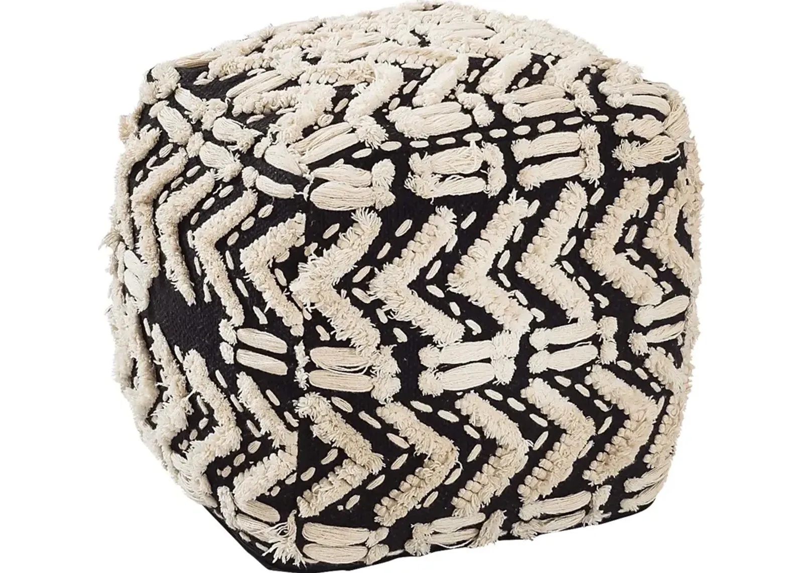 Lonella Black Pouf