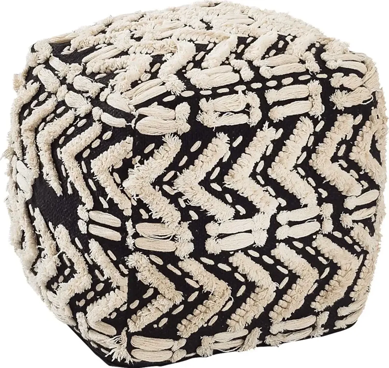 Lonella Black Pouf