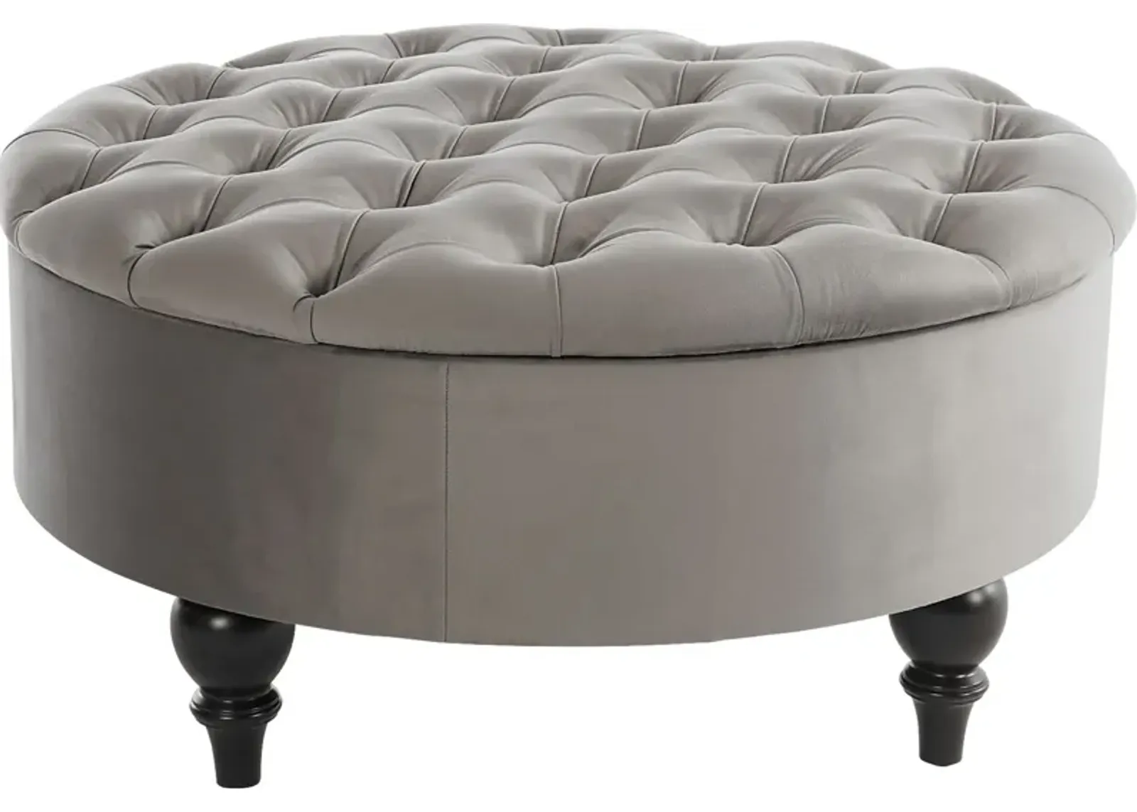 Walport Gray Accent Ottoman