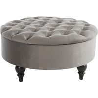 Walport Gray Accent Ottoman